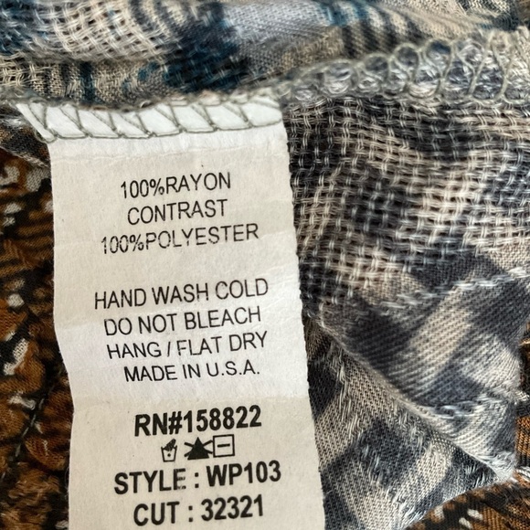 Wanderlux Patchwork Plaid Jogger Pant, Size L​​​​ - Picture 11 of 11